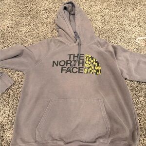 The North Face Gray Women's Hoodie with Black Logo Tag